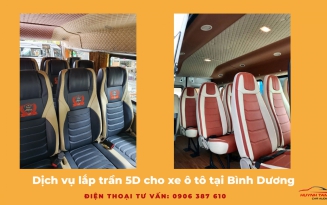 Có nên lắp trần 5D cho xe ô tô không – Dịch vụ lắp trần 5D cho xe ô tô tại Bình Dương  