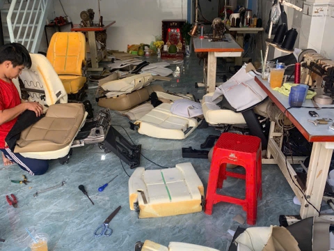 Bọc da ghế và nội thất