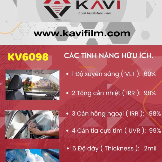 Phim Cách Nhiệt Kavi – Mẫu KV6098